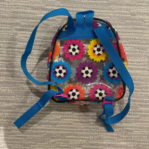 Vintage Lisa Frank soccer ball mini backpack